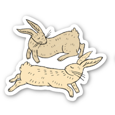 twin bun sticker